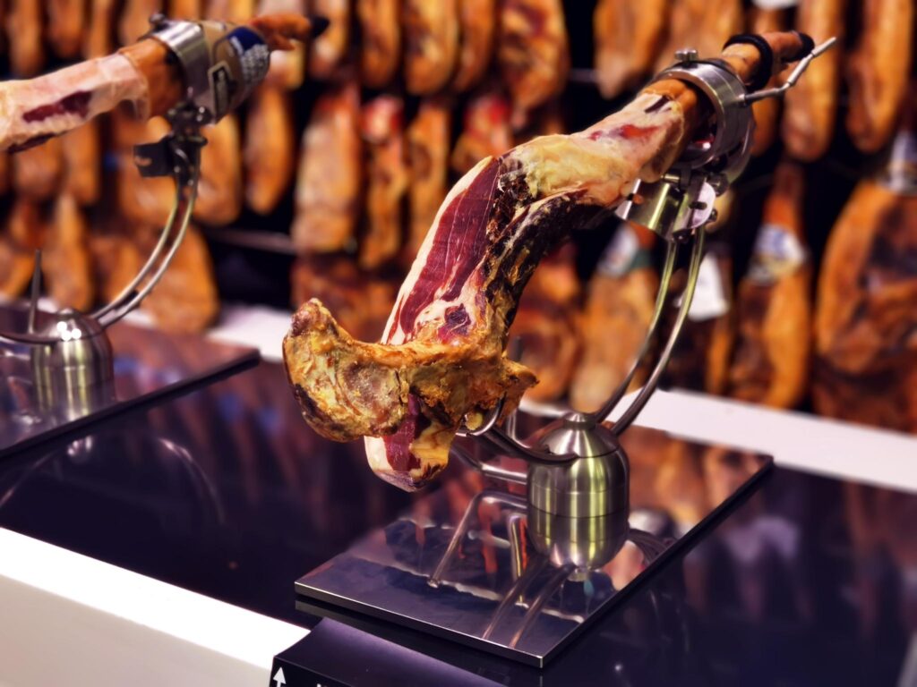 Iberian cebo ham